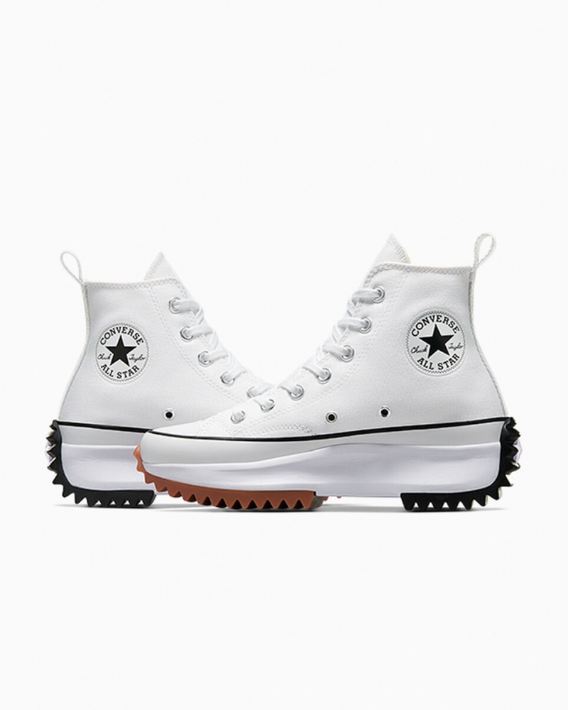 Converse Run Star Hike Plataforma Blancas Negras | 471-NUOEAS