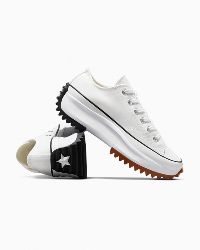 Converse Run Star Hike Plataforma Blancas Negras | 675-ECMJXB