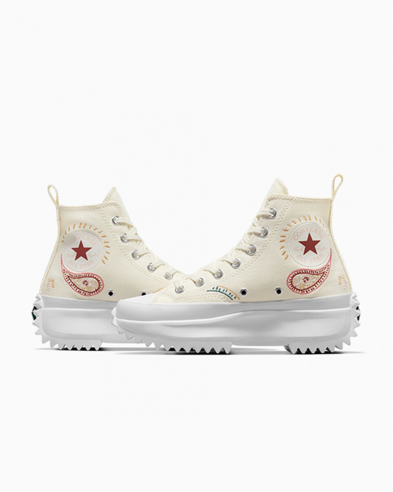 Converse Run Star Hike Plataforma Crafted Rojas Blancas | 598-LPZKVG