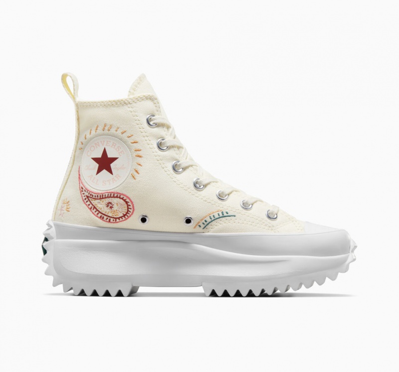 Converse Run Star Hike Plataforma Crafted Rojas Blancas | 598-LPZKVG