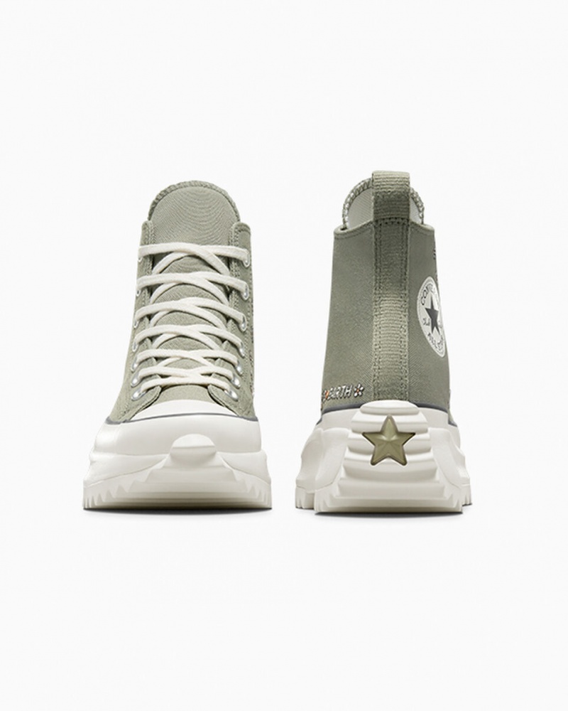 Converse Run Star Hike Plataforma Embroidery Verde Menta | 380-HXVUKP