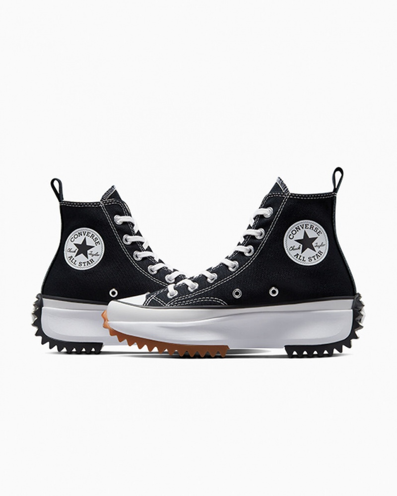 Converse Run Star Hike Plataforma Negras Blancas | 573-QUVCZP