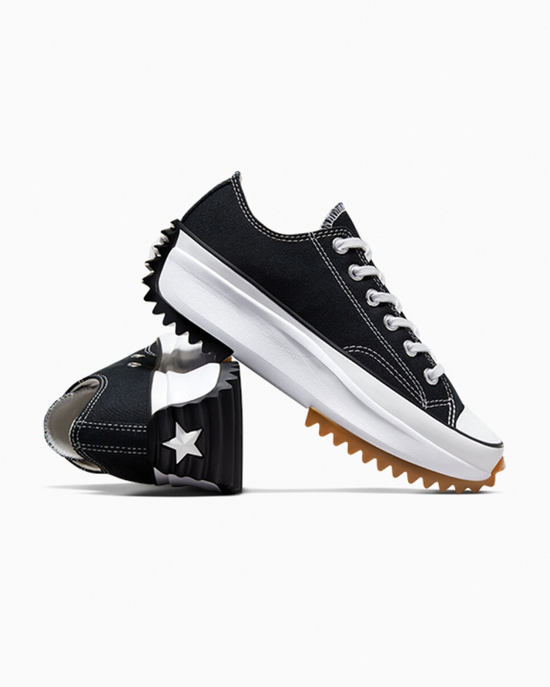 Converse Run Star Hike Plataforma Negras Blancas | 183-TCXLWA