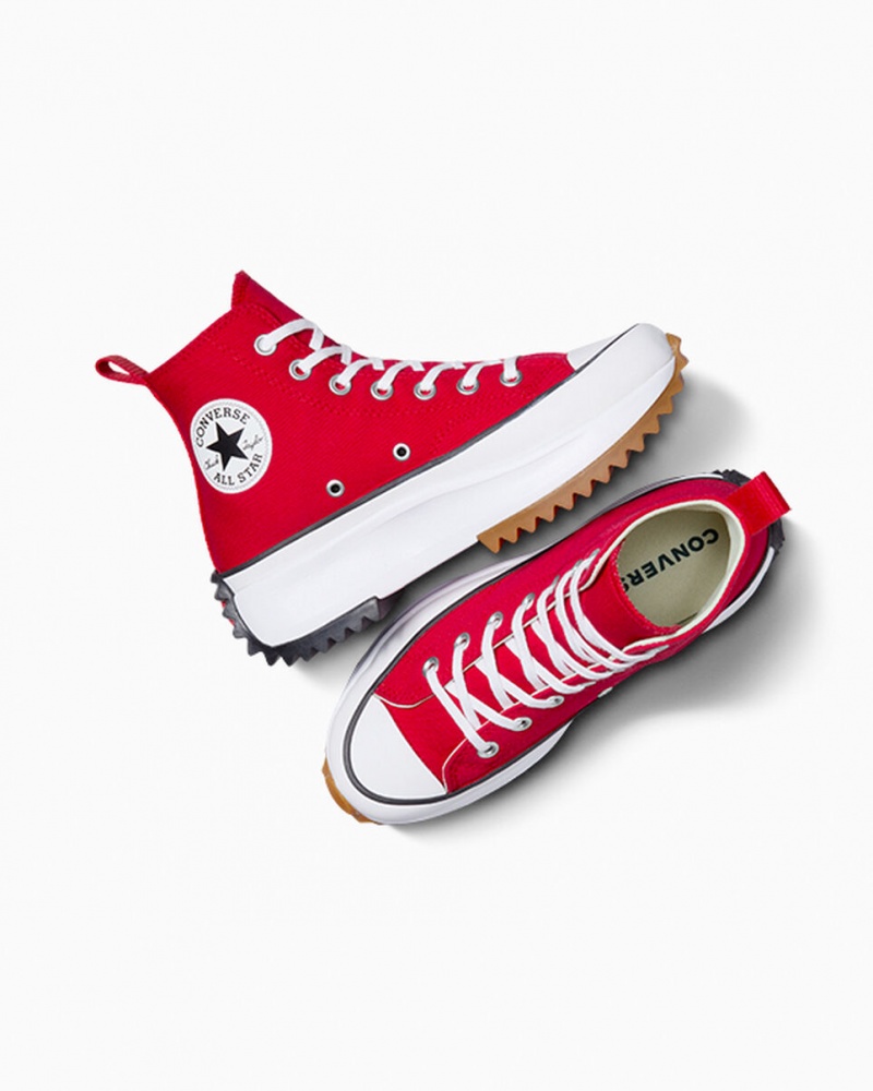 Converse Run Star Hike Plataforma Rojas Blancas Negras | 856-YNMBQT