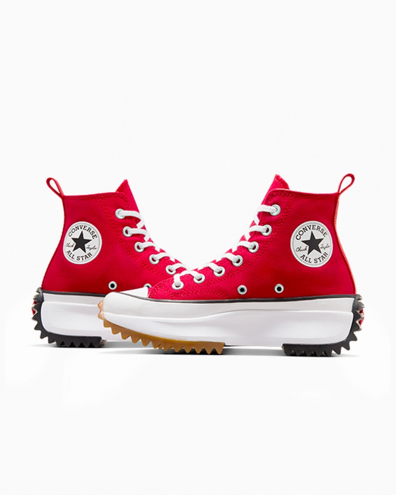 Converse Run Star Hike Plataforma Rojas Blancas Negras | 856-YNMBQT