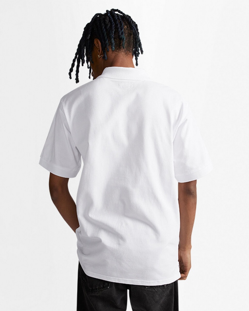 Converse Shoe Patch Polo Shirt Blancas | 483-RKVGLE