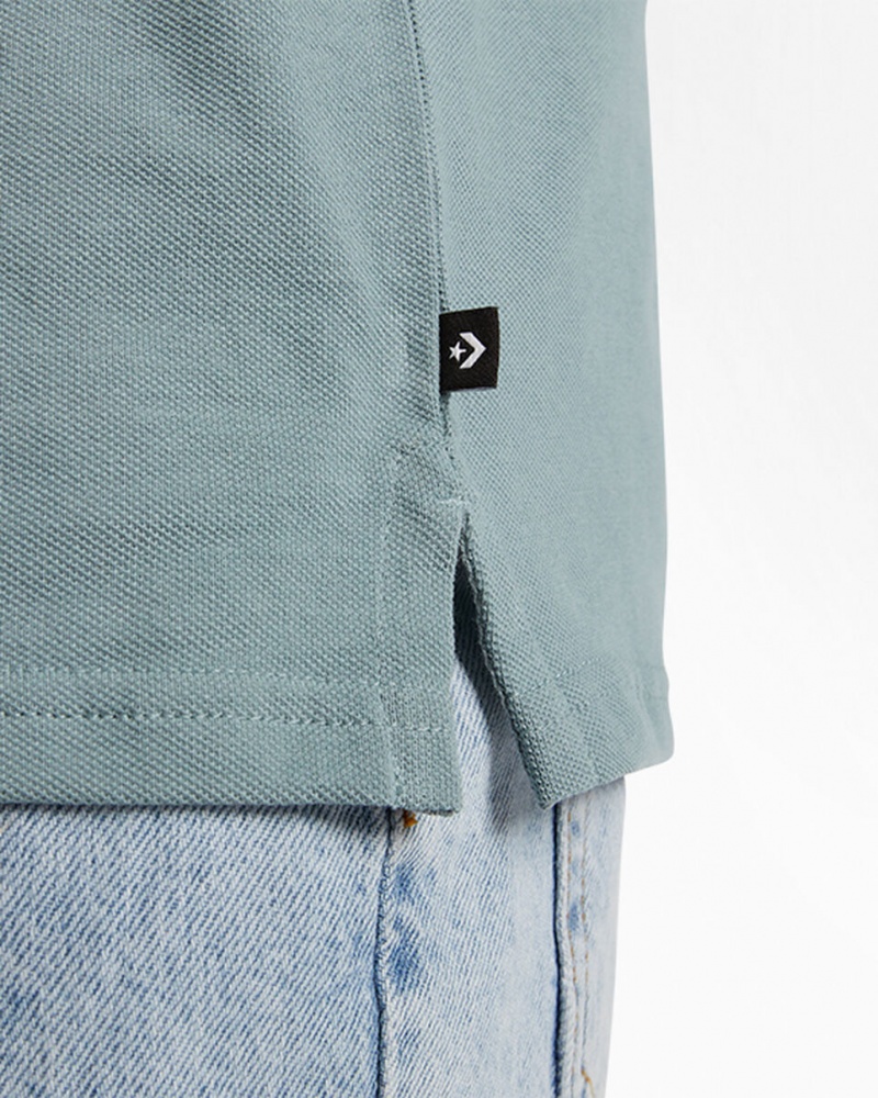 Converse Shoe Patch Polo Shirt Gris | 259-GZQBET