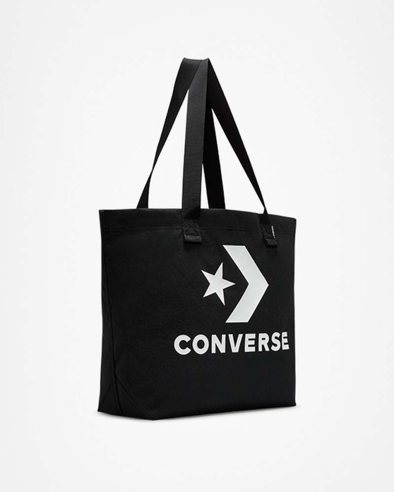 Converse Star Chevron Tote Negras Blancas | 158-XWUMDR