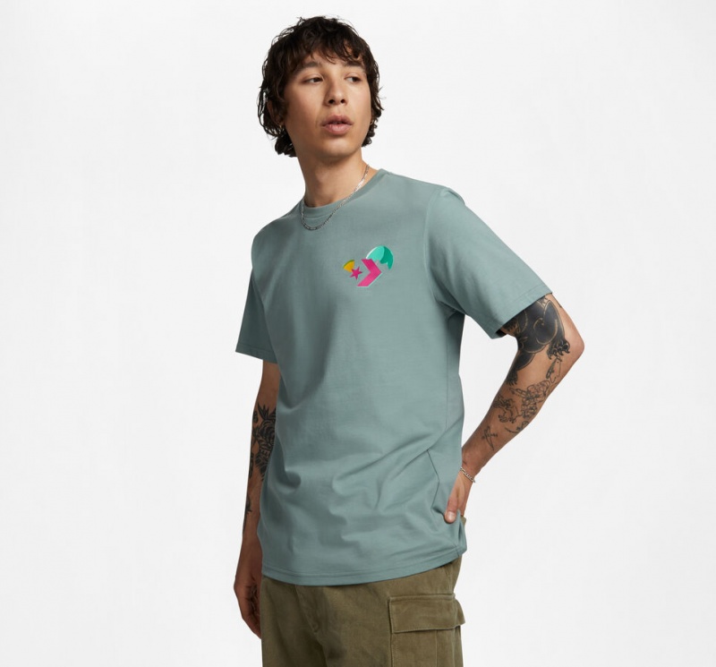 Converse Tropical Drink T-Shirt Gris | 065-PNCZUX